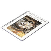 Rumi Quote Buddha Waterverf Spiral notebook Notitieboek (Linkerzijde)