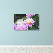 Rumi Quote Dahlia Canvas Print (Insitu (Houten vloer))