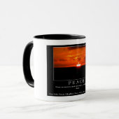 Rumi quote en Sunset pic on Ringer mok (Voorkant links)