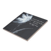 Rumi Quote Flower Black White Tegeltje (Zijkant)