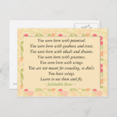 Rumi Quote Inspirerend Motivatie Briefkaart (Voorkant / Achterkant)