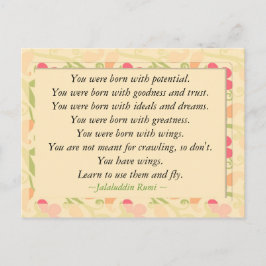 Rumi Quote Inspirerend Motivatie Briefkaart