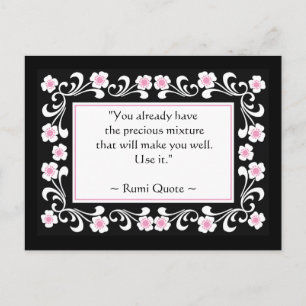 Rumi Quote Inspirerend Motivatie Briefkaart