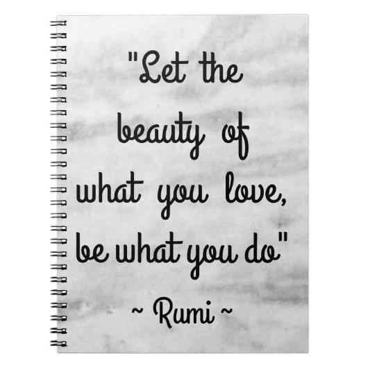 Rumi Quote Inspirerend Notitieboek (Voorkant)