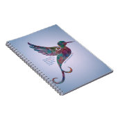 Rumi Quote "Je bent geboren met Wings" Notitieboek (Rechterzijde)