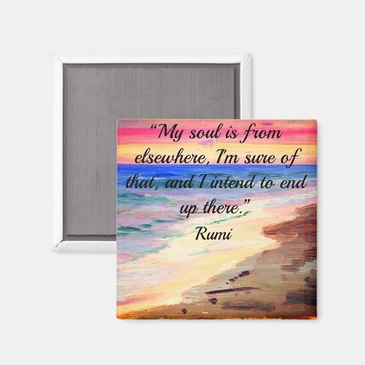 Rumi Quote Magnet (Voorkant / Achterkant)