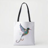 Rumi Quote met Hummingbird Canvas tas (Voorkant)