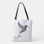 Rumi Quote met Hummingbird Canvas tas (Achterkant)