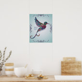 Rumi Quote met Hummingbird Poster (Keuken)