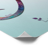 Rumi Quote met Hummingbird Poster (Hoek)