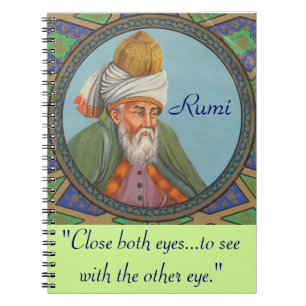 Rumi quote notebook notitieboek