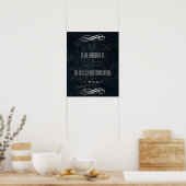 Rumi Quote on Silence and God Poster (Keuken)