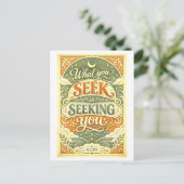 Rumi Quote: What You Seek Is Seeking You Briefkaart (Staand voorkant)