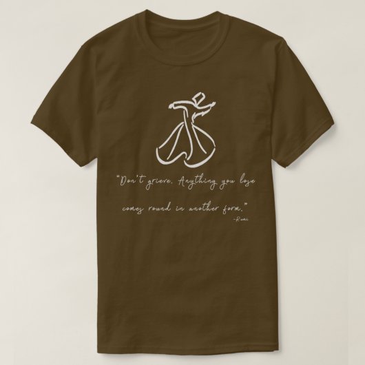 Rumi Quotes Sufi dans T-shirt (Design voorkant)