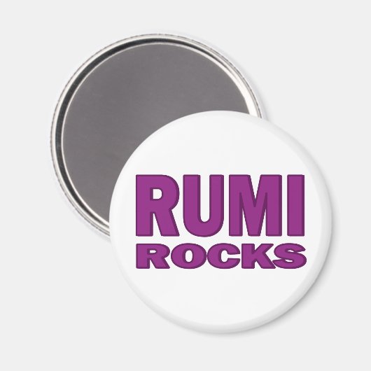 Rumi Rocks Magneet (Voorkant / Achterkant)