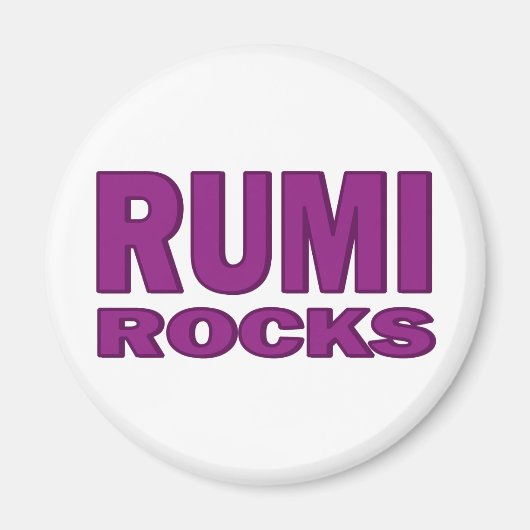 Rumi Rocks Magneet (Voorkant)