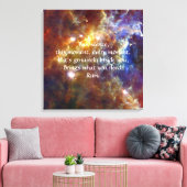 Rumi Silence moment Canvas Afdruk (Insitu (Woonkamer))