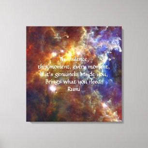 Rumi Silence moment Canvas Afdruk