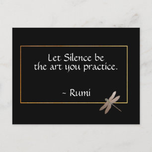 Rumi Silence Quote Briefkaart