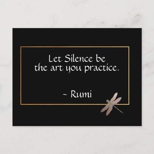 Rumi Silence Quote Briefkaart (Voorkant)