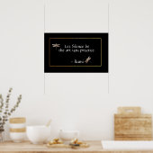 Rumi Silence Quote & Dragonfly Poster (Keuken)