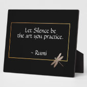 Rumi Silence Quote Tabletop Fotoplaat (Zijkant)