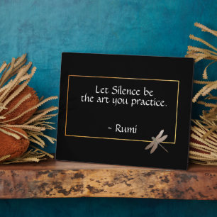 Rumi Silence Quote Tabletop Fotoplaat