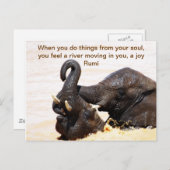 Rumi Soul joy Aankondigingskaart (Voorkant / Achterkant)