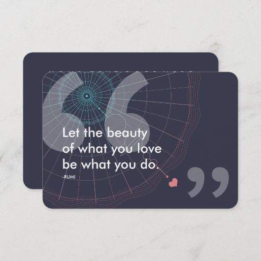 rumi-succesquote kaart (Voorkant / Achterkant)