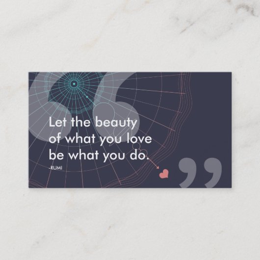 rumi-succesquote visitekaartje (Voorkant)