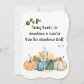 Rumi Thanksgiving Quote - Happy Thanksgiving Kaart (Voorkant)