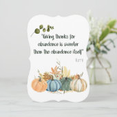 Rumi Thanksgiving Quote - Happy Thanksgiving Kaart (Staand voorkant)