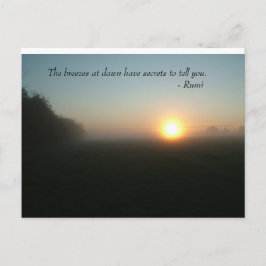 Rumi "The Breezes at Dawn"-briefkaart Briefkaart