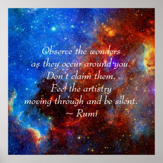 Rumi The wonders Poster (Voorkant)