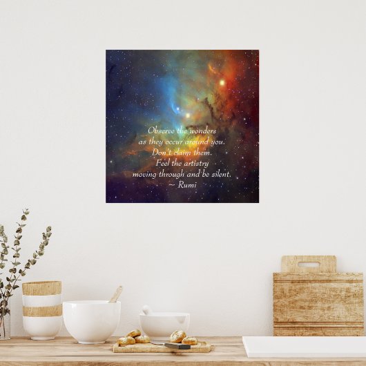 Rumi The wonders Poster (Keuken)