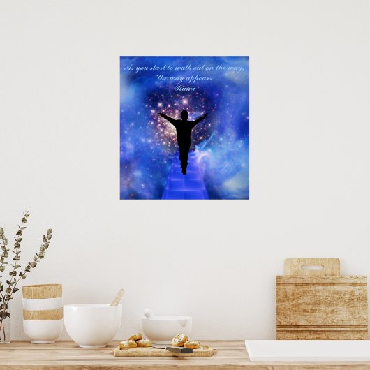 Rumi  Trust the way Poster (Keuken)