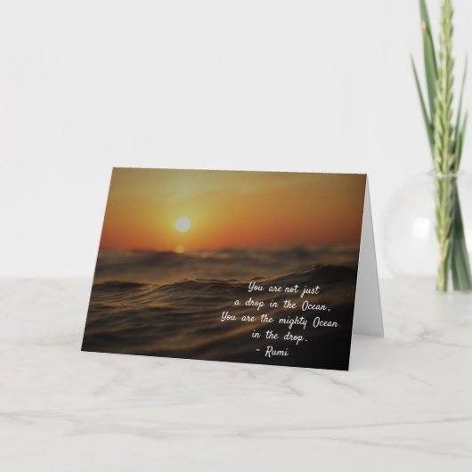 Rumi vertelt over het leven. Je bent niet zomaar e Kaart (Voorkant)