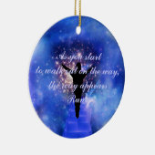 Rumi Vertrouw op de weg Keramisch Ornament (Rechts)