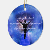 Rumi Vertrouw op de weg Keramisch Ornament (Links)