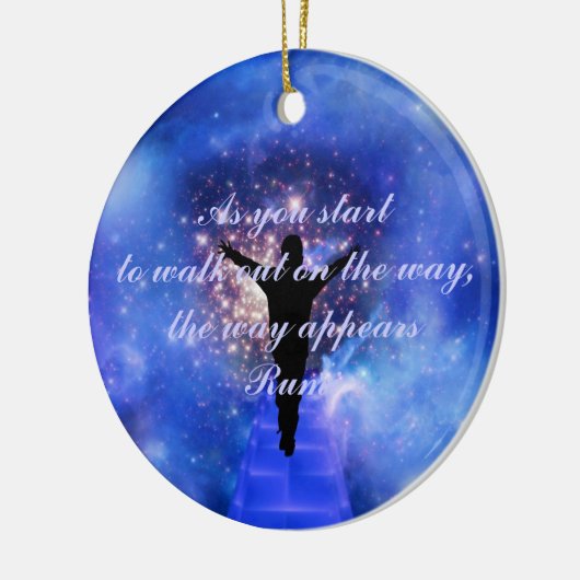 Rumi Vertrouw op de weg Keramisch Ornament (Links)