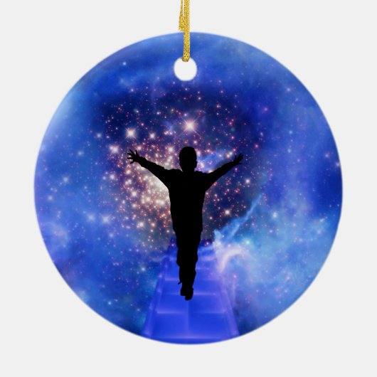 Rumi Vertrouw op de weg Keramisch Ornament (Achterkant)