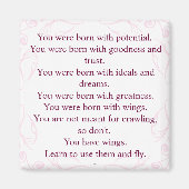 Rumi Wings Quote Magnet (Voorkant)