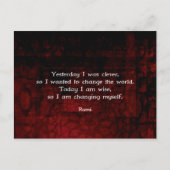 Rumi Wisdom citeert over verandering en openheid Briefkaart (Voorkant)