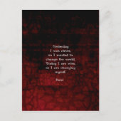 Rumi Wisdom citeert over verandering en openheid Briefkaart (Voorkant)