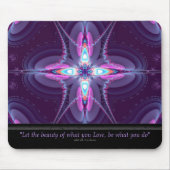 Rumi Wisdom : Fractal Art Mousepad Muismat (Voorkant)