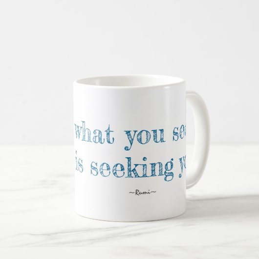 Rumi Zen Quote Buddha Art Coffee Mok (Voorkant rechts)