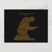 Rumi's Briefkaart "The Guest House" (Voorkant)