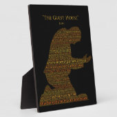 Rumi's "The Guest House" gedicht Plaque Fotoplaat (Zijkant)