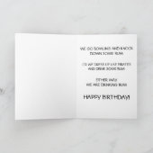 RUMLIEFHEBBERS  DRANK ALCOHOLVERJAARDAG KAART (Binnen)