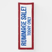 Rummage Sale! Aangepaste patriottische banner (Verticaal)